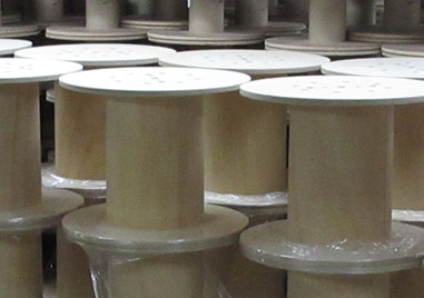 Wooden spools